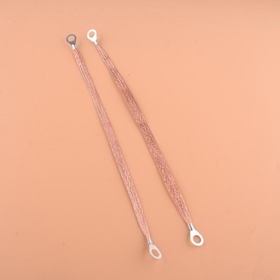 2pcs Universal 11.4'' Copper Braided Ground Strap Cable For Car Truck