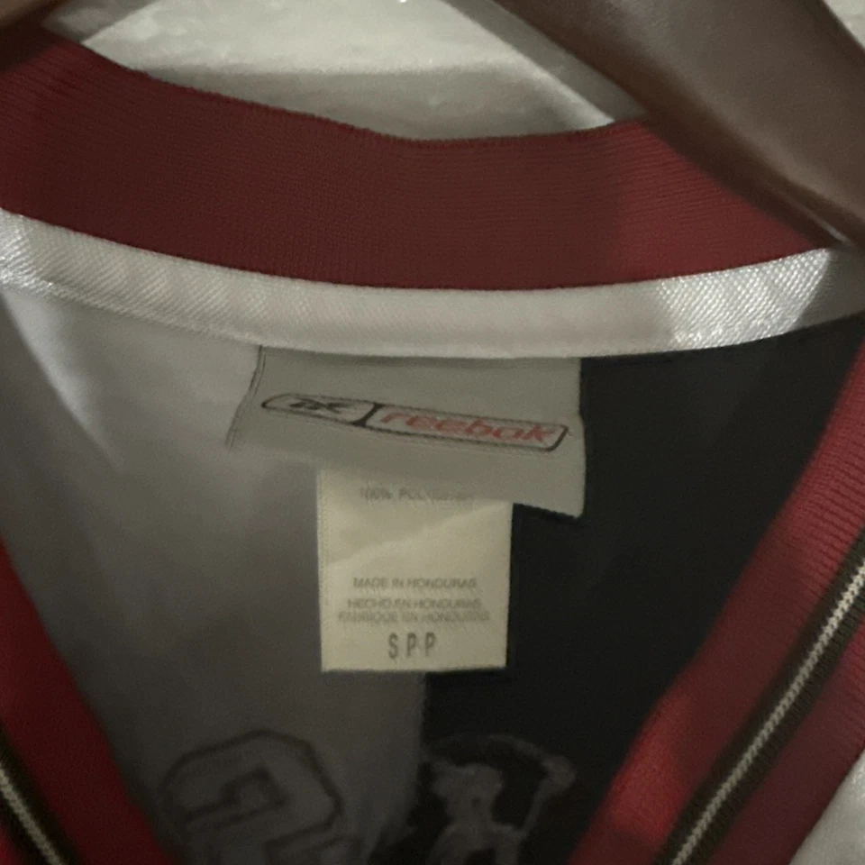 Allen Iverson Authentic Reebok Split Black White 76ers Jersey, Size 44 Vintage - Image 2 of 4