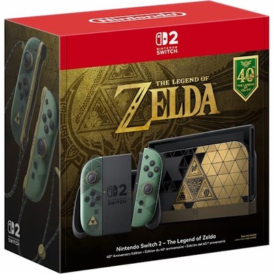 ''PRESALE'' Nintendo Switch 2 Console The Legend of Zelda 40th Anniversary Edition