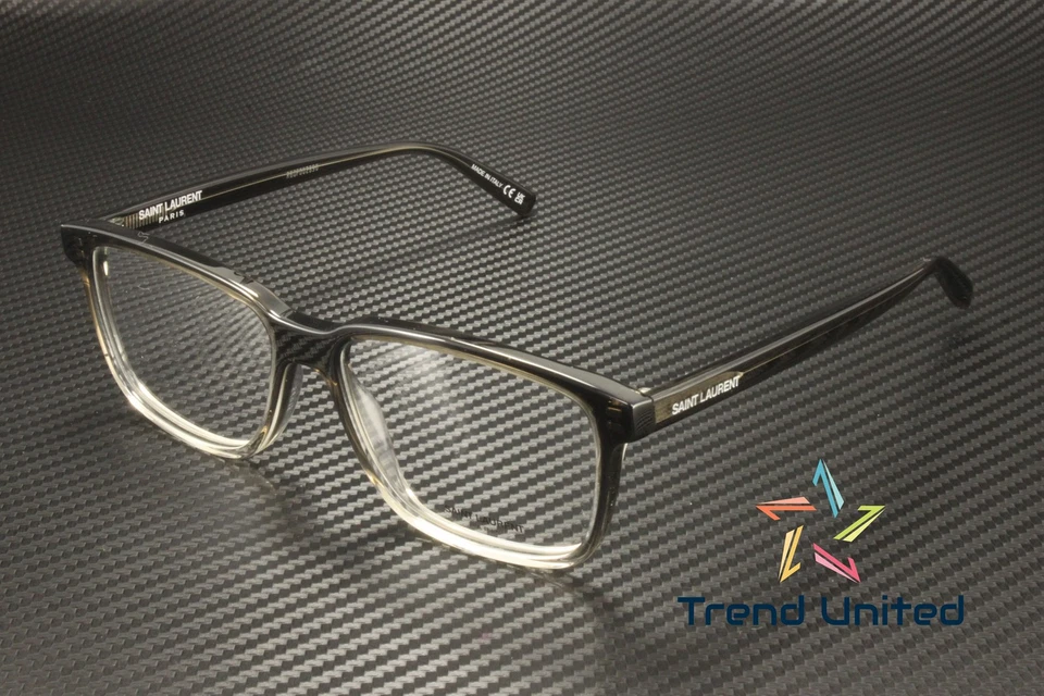 Gafas para hombre SAINT LAURENT SL 458 008 rectangulares cuadradas acetato gris 56 mm Foto 2 de 4