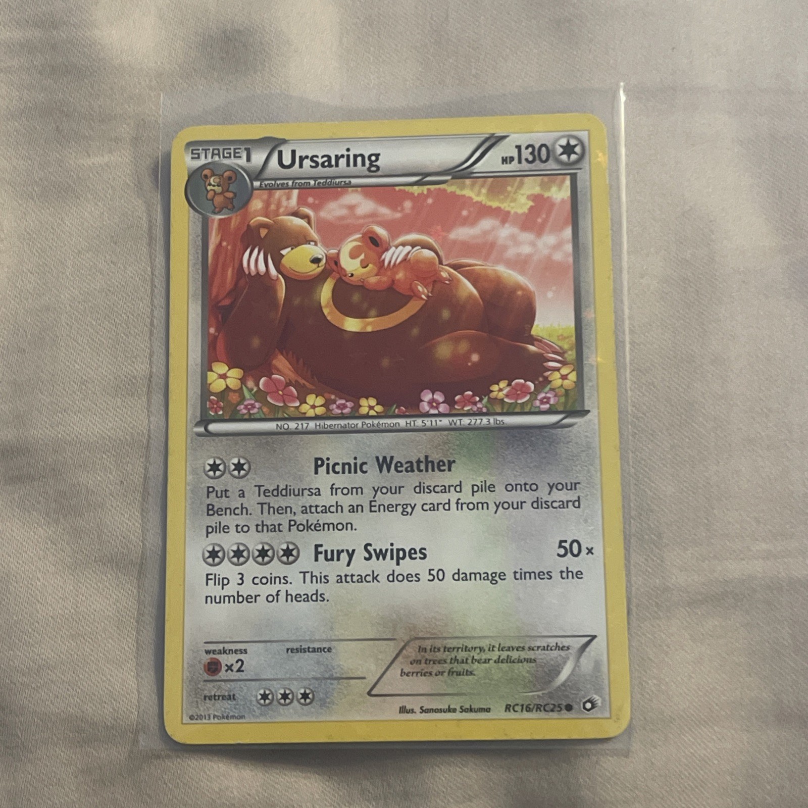 Ursaring RC16/RC25 Legendary Treasures Radiant Collection Holo LP Pokémon TGC
