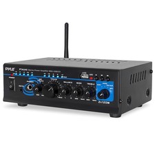 Pyle Power Amplifier 2 Channel 240W Bluetooth USB Stereo Receiver PTAU45.5