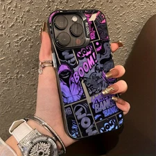 Dark-style comic character phone case for Apple iPhone 16/15/14/13/12/11 X