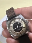 Vintage Timex BULLSEYE Automatic Watch 1972 36MM CASE!  W/ DATE!!  Works !!