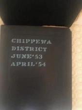 2 Large Boy Scout Scrapbooks Chippewa District Michigan 1953 1954 1955 1956 