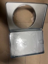 10 PCS, NEW TIN DVD CASE W WINDOW, CLEAR TRAY,  BL906, FREE SHIPPING