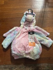 Baby Unicorn Halloween Costume Plush Hooded Pullover - 6-12 Months 2019