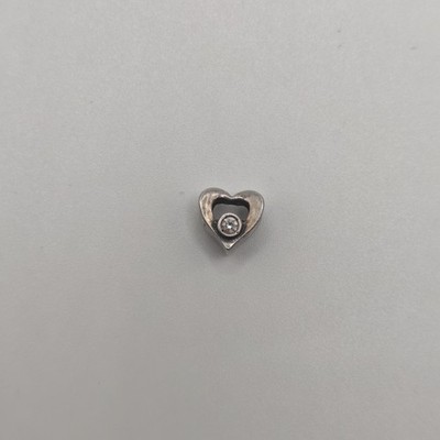 Echt Chamilia klar CZ Herz durchbrochen Charm Silber CHAM 925 