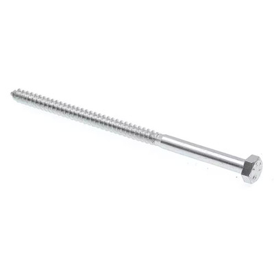 5/16 In. X 6 In. A307 Grade a Zinc Plated Steel Hex Lag Screws (25-Pack)