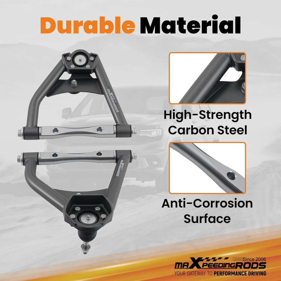 Front Control Arms Set for 1973-1986 Chevrolet C10 Pickup 63-70 GMC 1500 Series - Image 2 of 4