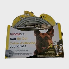 Attaches de câble revêtues de vinyle Boss Pet XL avec boutons-pression confort 15 pieds