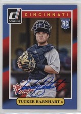 2014 Donruss The Rookies Box Set Signatures Series Tucker Barnhart #24 Auto 1ln4