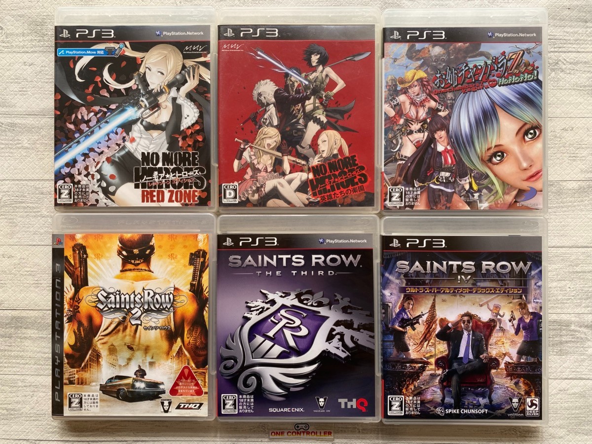 SONY PS3 No More Heroes & Onechanbara & Saints Row 2 & The Third