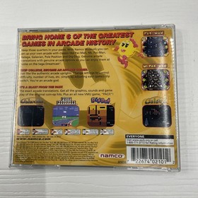Namco Museum (Sega Dreamcast, 2000) Complete,(Ms) Pac-Man Galaga DigDug Galaxian