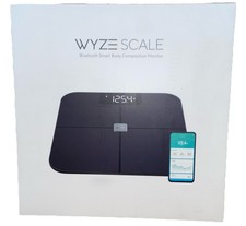 Wyze Smart Scale X - Body Composition Heart Rate Fitness App Sync 400 lb Black