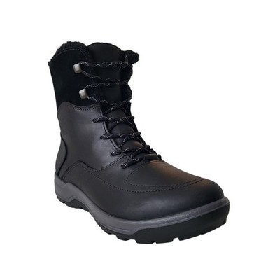ECCO Trace Lite Oiled Nubuck Waterproof Boots in Black Women's 39 EU 8-8.5 US