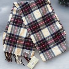 VTG Lux Lambswool scarf Royal Speyside Holiday Christmas Plaid Tartan Scotland