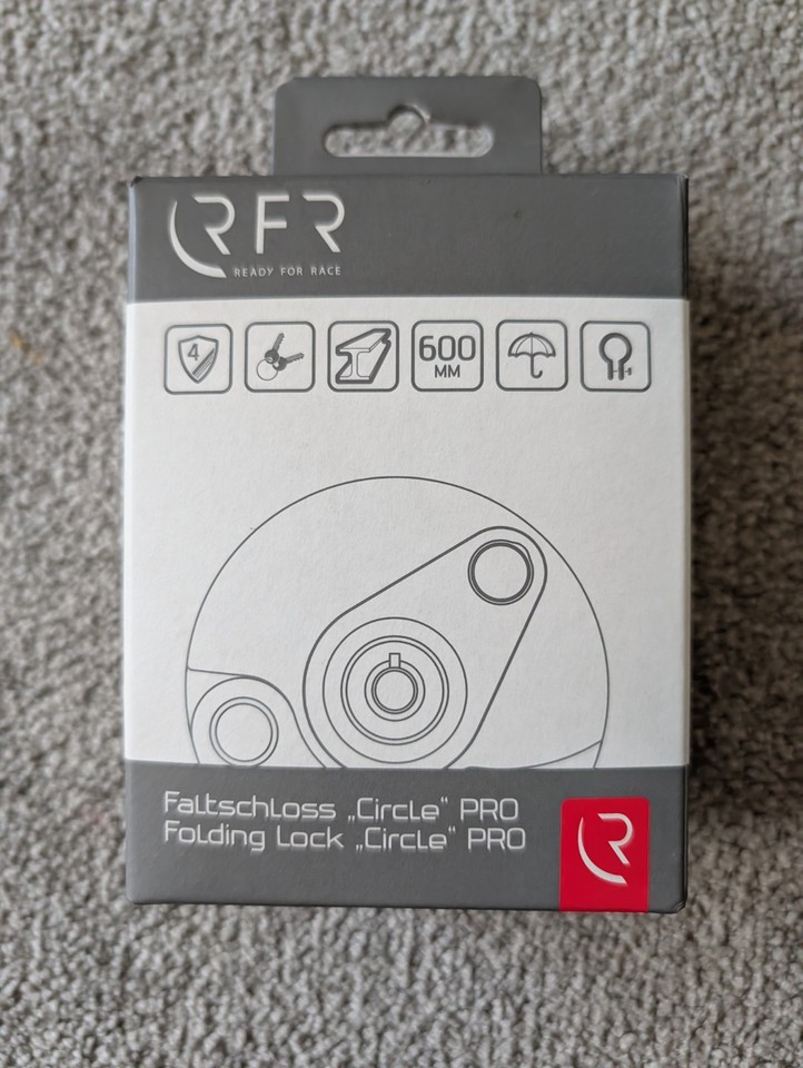 CUBE RFR Folding Bike Lock Black 60cm - Portable High Security | eBay UK