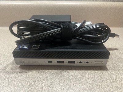 HP EliteDesk 800 G4 Mini i5-8500T 8GB 240GB Intel SSD Win11 Pro AC Power