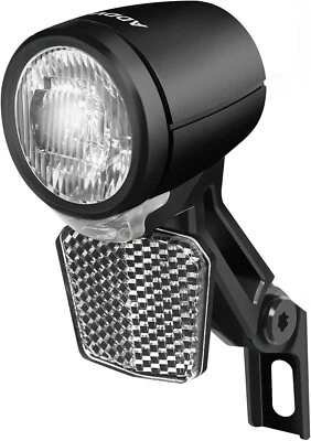 40 Lux LED E-Bike Fahrrad Scheinwerfer mit Reflektor Frontlampe Licht 6-48V DC - Bild 1 von 4