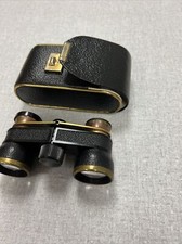 Vintage Black Fidelio Binoculars With Case
