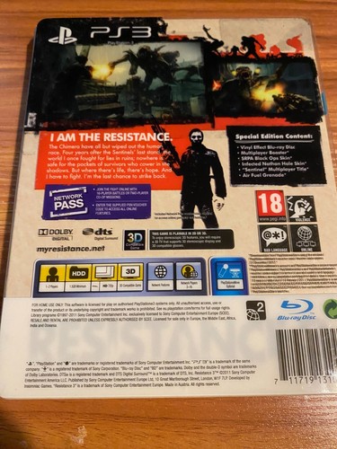 Resistance 3 Special Edition PlayStation 3 PS3 - Afbeelding 3 van 3