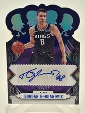 Bogdan Bogdanovic 2017-18 Panini Crown Royale Rookie Blue Auto 18/25 Kings RC