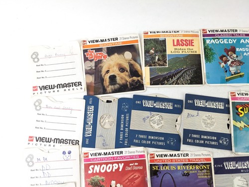 Baquelita View-Master Modelo E en Caja Original + 54 Carretes Dibujos Animados Programas de TV Viajes - Imagen 3 de 20