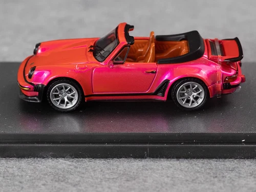 RM 1:64 Pink Singer 930 Turbo Study Convertible Model Diecast Metal Car - Picture 4 of 7