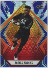 2020 Panini Phoenix James Proche Rookie Fire Burst Parallel Ravens RC #184