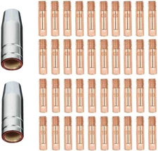 Reboot Mig Welder Consumable Set Mig Torch Contact Tips Gas Nozzles