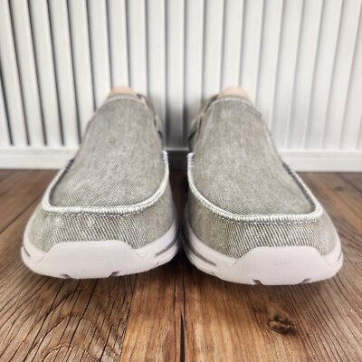 Skechers Relaxed Fit Creston Moseco Mens Sz 7 Taupe Canvas  display picture 3
