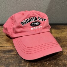 Panama City Beach Hat 1970 Adjustable Cap Pink Women's Strapback