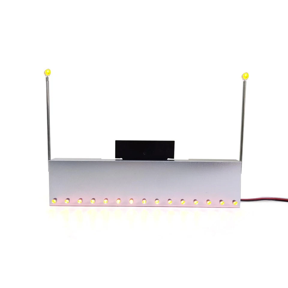 Parachoques delantero de metal 1:14 con luz LED naranja para camión tractor RC 56301 56344 Foto 4 de 4