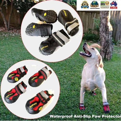 PomPreece Pet Dog Cat Puppy Cat Shoes Boots Waterproof AntiSlip Paw