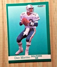 1991 FLEER DAN MARINO CARD#124 NR-MINT MIAMI DOLPHINS UNIVERSITY OF PITTSBURGH