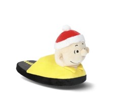 PEANUTS Charlie Brown Family Christmas 3D Slippers Adult Mens Size 11 / 12 NWT