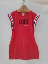 Vintage Lois Mini Dress Women's Medium Red 100% Cotton Pique Cheerleaders Style