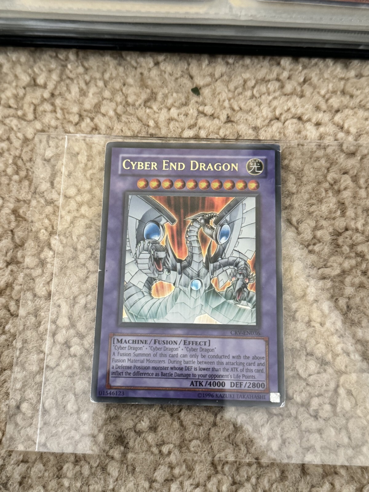 Ultra Rare Cyber End Dragon CRV-EN036 Yu-Gi-Oh 8PSA Graded Card