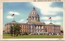 Minnesota State Capitol, ST Paul, Minn Vintage Postcard Wpc5