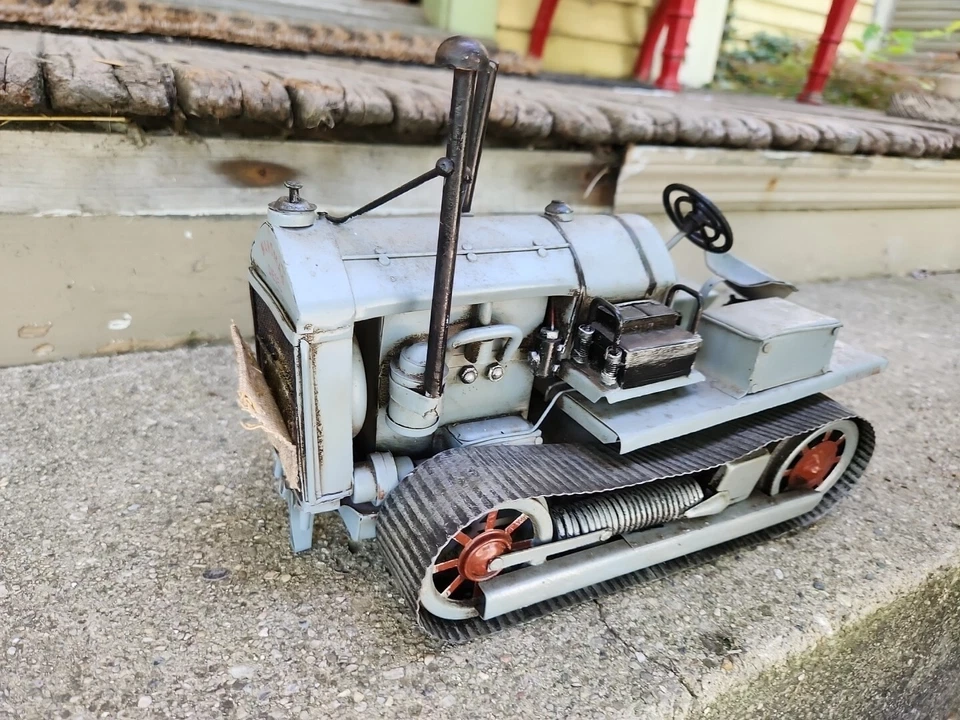 Caterpillar Tractor Co 2 Ton Tin Sculpture Collectible  - Image 2 of 4