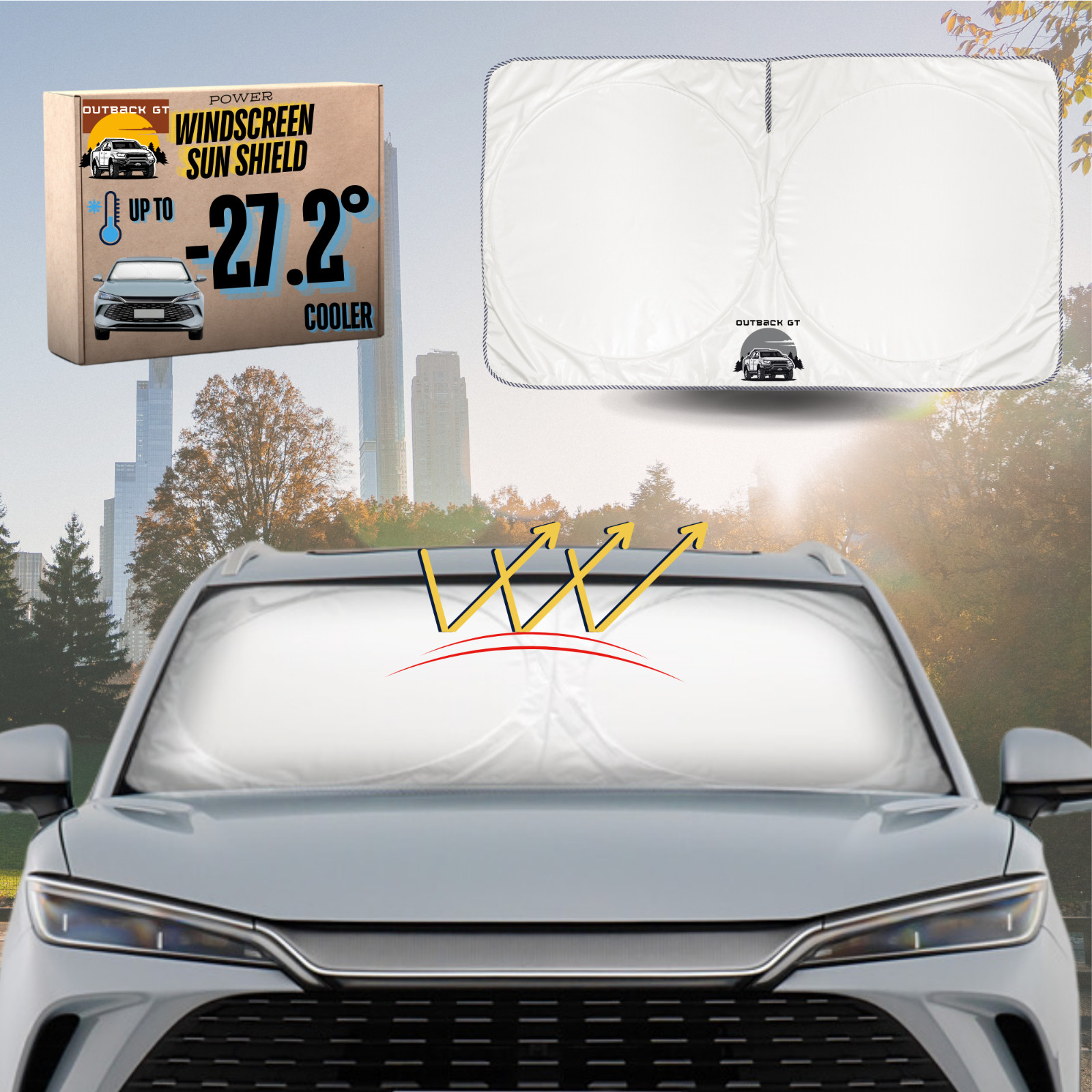 Windscreen Sun Shade for Tesla Model 3 2017 - 2023 Sun Visors UV Block 150x85cm