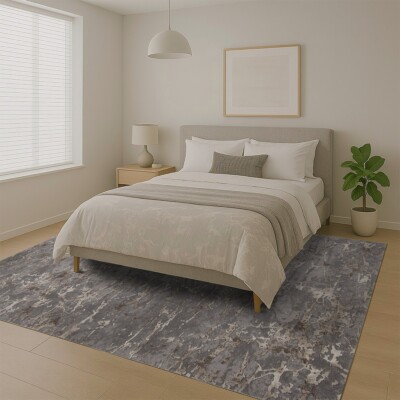 Modern Marble Area Rug | Chocolate | Durable Blend | Power Loomed in Turkey