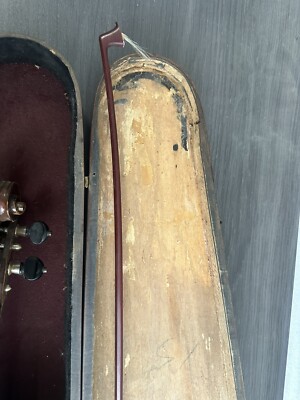Rare Antique Violin With Wooden Coffin Case | eBay