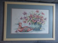 Stickbild Kreuzstich Handarbeit fertig gestickt Lanarte