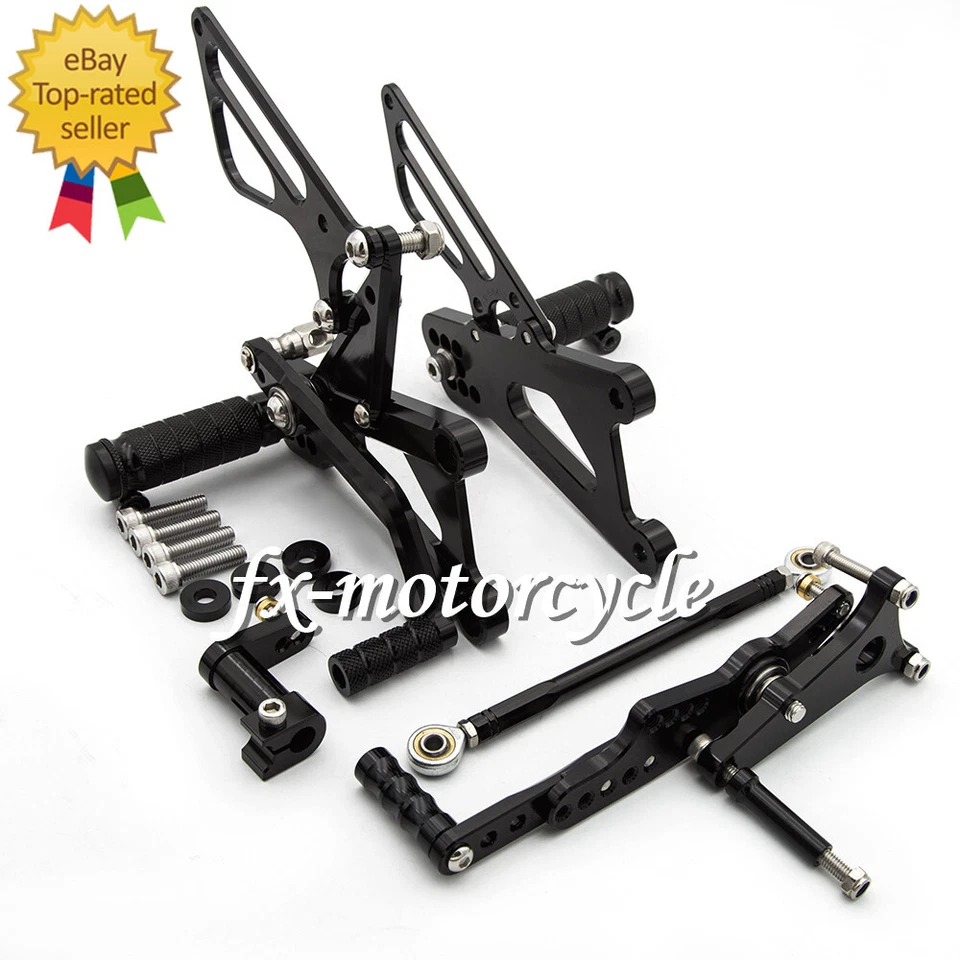 Juego de estriberas traseras CNC para Triumph Street Triple 765 2019-2022 Foto 3 de 4