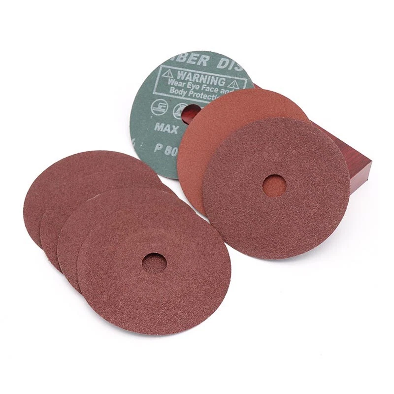 100mm 4 Inch Sanding Discs Sandpaper Grit 36/40/50/80/120 Steel Paper  Material