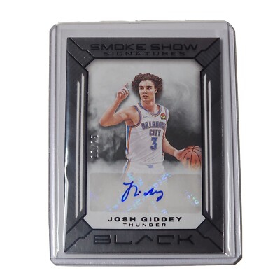 2021 Panini Black Smoke Show Signatures /25 Josh Giddey Rookie 