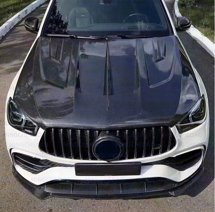 Capó de fibra de carbono para Mercedes-Benz GLE C167 W167 GLE450 GLE53 GLE63 Foto 4 de 4