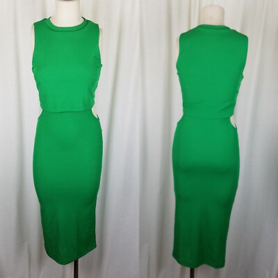 green emerald velvet dress Rent Topshop Ombre Cut Out Mesh Midi Dress In Multi main image 0